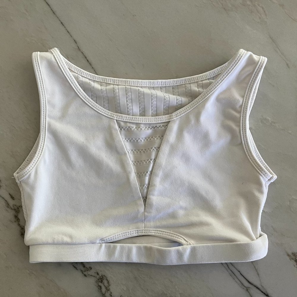 White dance crop top, HoneyCut